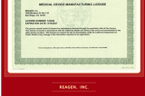 喜報(bào) | REAGEN, INC.榮獲美國加州衛(wèi)生局頒發(fā)的醫(yī)療器械生產(chǎn)許可證，開啟全球化新篇章！